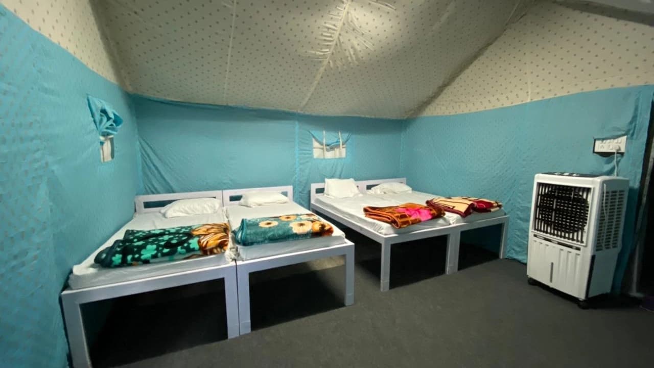 Luxury Cooler Tent Setup - Tapovan Swiss Camps Rishikesh